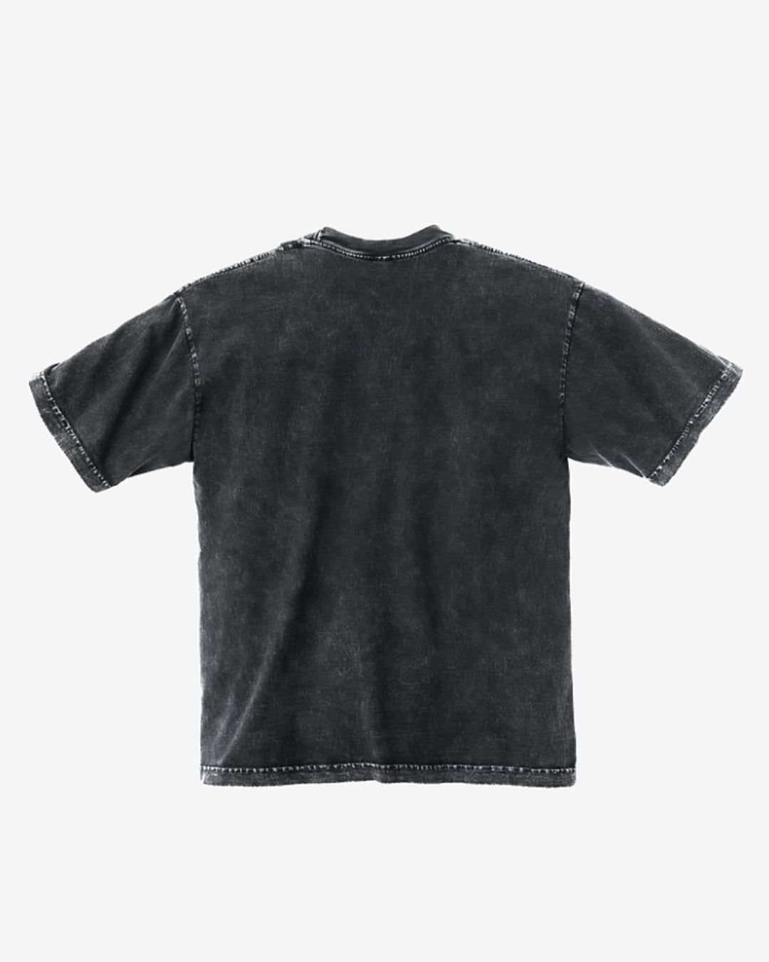 black crew neck logo t-shirt
