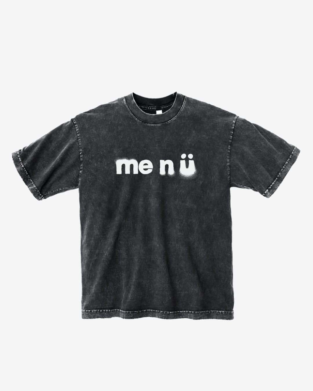 black crew neck logo t-shirt